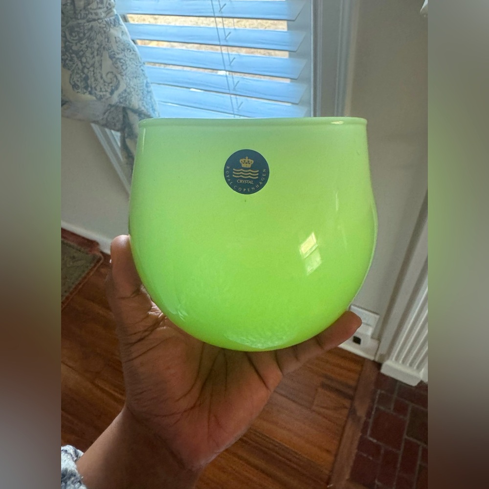 Green Glass Vase